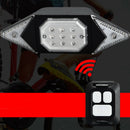 Bike LED Turn Signal Blinker Tail Light Indicator Rechargeable Black