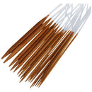18 Sizes 2.0mm-10.0mm 80cm Bamboo Circular Knitting Needles / Anti-Resistan