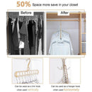 Magic Hangers Organizer,Rotate Anti Skid Hanger,Space Saving Hangers,Foldab P2X7