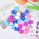 30PCS Color Star Wooden Beads Spacer Wood Beads Making DIY Pendant Bead JewelrOZ