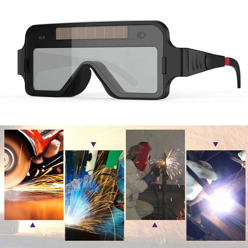 Solar Auto Darkening Anti-Glare Welding Glasses DIN11 Protection Helmet A