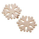 100 Pieces/Pack Wooden Snowflake Embellishments DIY Scrapbooking Crafts