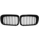 1 Pair Abs Front Replacement Matte Black Kidney Grille Grill For Bmw E46 3  M9A7