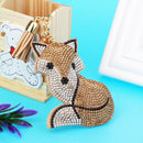 Diamante Animal Eye Pendant Metal Keyring Bag Decoration Size 2--9.5x6.5x1cm