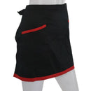 Universal Half Short Apron for Kitchen Cooking Bar Cafe Pub Waiter - black X1K3