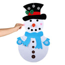 DIY Christmas Felt Snowman Kit Ornaments for Kid Xmas Gift Wall Hanging Decor AU