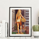 5D Diamond Painting Back View Full Round Rhinestone Picture Home Wall Decor