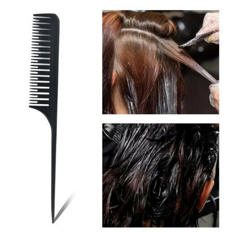3Pcs Sectioning Weaving Highlighting Foiling Hair Comb for Combs Black