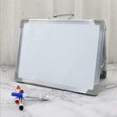 Universal Dry Erase Board, 30x40cm, White, Aluminum Alloy Frame, Foladable