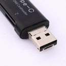 3 In1 SD TF Micro SD Memory Card Reader For Type- C USB3.1 USB2.0 Micro USB