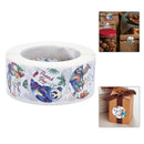 500PCS Round Animals And Plants Thank You Stickers Scrapbook Packaging LabeSEAU