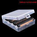 Battery Storage Box Holder Transparent Portable Hard Plastic Large CapacitySEAU