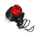 1x Red White 10-30V LED Truck Trailer Lorry Van Side Marker Indicator E4I3 W8I5