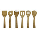 6pcs Bamboo Kitchen Tools Spoons Spatula Wooden Cooking Mixing Utensil OGT