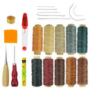 23 Pieces 10 Colors 150D 550 Yards Leather Waxed Thread Craft Tool Diy Sewi