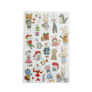 6 Sheets Lovely Miss Cat Adhesive DIY scrabooking Diary photo album stickerME