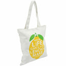 Canvas Tote Bag with Zipper Closure Grocery Shopping Bag Shoulder Bag for W