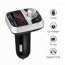 Hands-free Bluetooth 5.0 Car Kit LCD Dual USB FM Transmitter Receiver TF Music