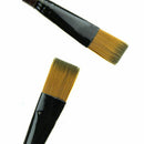 6xSHORT FLAT .ART BRUSH SET FINE-THICK Small-Large/Oil/Acrylic Paint/Bristl I8R9