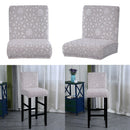 2-pack Spandex Dining Chair Covers Elastic Bar Counter Stool Slipcovers