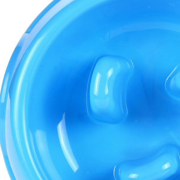 2x Pet Dog Puppy Slow Feed Feeder Food Water Bowl Dish Anti Gulp Stop Bloat