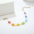 Boho Women Multicolor Rice Beads Flower Bracelet Hand-woven Cute Bangle JewelFT