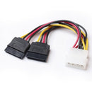 4Pin to 15Pin Serial ATA SATA Splitter Power Cable Lead Connector Male Fema J7T0