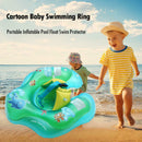 Cartoon Baby Swimming Ring Anti Rollover Portable Pool Float Swim Protector