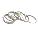 100Pcs Iron Split Key Rings Keyrings Keys chains Charms Clasp DIY Craft 20mm
