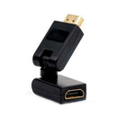 Rotation 360 Degree V1.4 HDMI Male to Female Connector Adapter Black