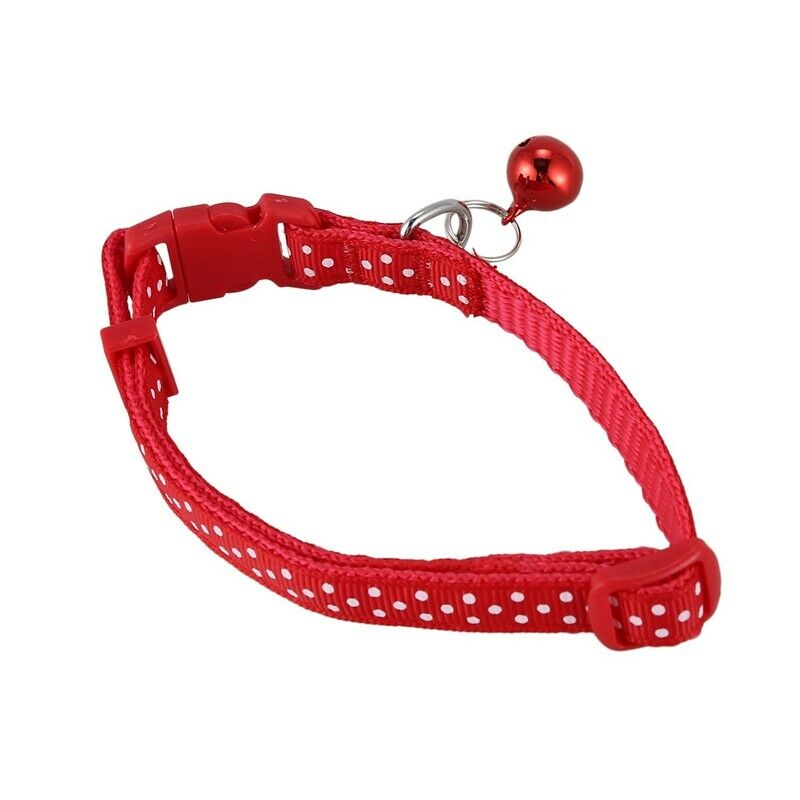 Pet Dog Puppy Cat Collars Fashion Polka Dot Print Adjustable Pet Animals pp