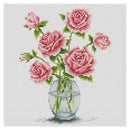 11CT Stamped Cross Stitch Kits DIY Flowers Needlework Craft Decor (M0099)
