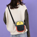 Women Crossbody Bags Canvas Casual Purse Hit Color Shoulder  Messenger Handbags