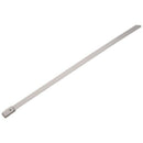 100pcs 5.9 Inches Stainless Steel Exhaust Wrap Coated Locking Cable Zip Tie