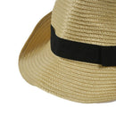 Unisex Fashion Summer Beach Panama Sun Hat Cuban Style Cap Beige