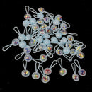 50pcs Mini Blue Rattle BABY SHOWER Party Favors CAKE TOPPERS DECORATIONS