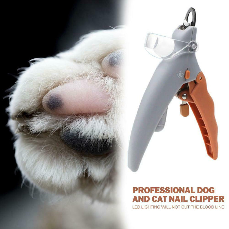 Professional Pet Nail Clipper Dog Cat Cutter Beauty Scissors LED Cutting Machine
