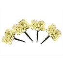 144 X Artificial Paper Rose Flower Wedding Craft Decor Ivory