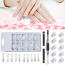 False Nail Tips Set Full Cover Quick Building Beginners DIY Manicure Artificial