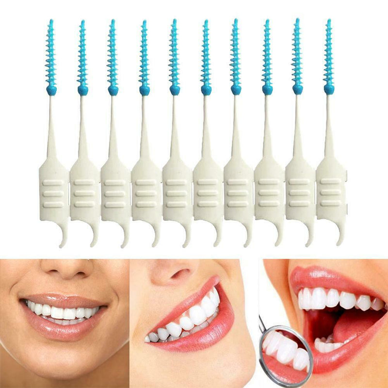 200pcs/lot Interdental Brush Dental Floss Teeth Oral Clean Double Head Tooth