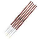5pcs wooden french nail art pen brush painting drawing liner manicure tools OZ