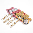 4pcs DIY Full Drill Diamond Painting Special Shaped Elephant Key Rings