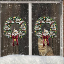 Christmas Tree Glass Showcase Waterproof Wall Crystal Window Stickers (I)