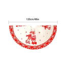 Christmas Tree Skirt Double Deer Print Tree Skirt 120Cm Christmas Tree Bott M6Y9