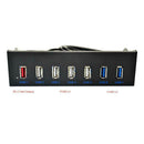 5.25 inch HUB 19 Pin to 2 USB 3.0+4 USB 2.0+BC1.2 Optical Drive Front Panel