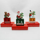 New Wood Christmas Advent Calendars Christmas Decorations For Home Xmas Orn