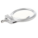 2.5X 107MM 5X 24MM LED Illuminating Magnifier Metal Hose Magnifying Glass D