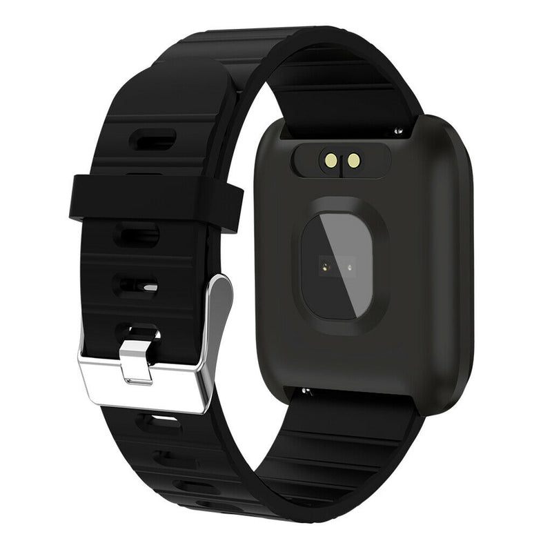 1.3inch Screen Smart Watch Blood Pressure Waterproof Fitness Tracker Black