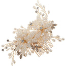Bridal Hair Comb Clip Rhinestones Pearls Wedding Hair Accessories For Women