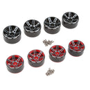 1.9 Inch RC Crawler Metal Beadlock Wheel Rim for 1/10 RC Car Accessory black
